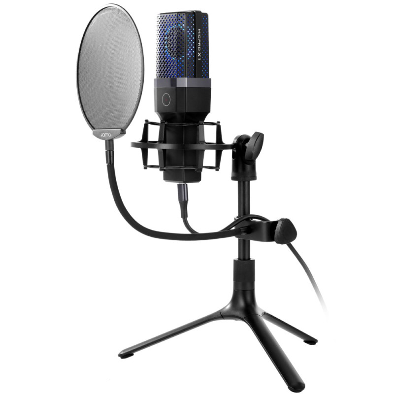 USB Recording Microphone Kit with Stand and Shock Mount YANMAI