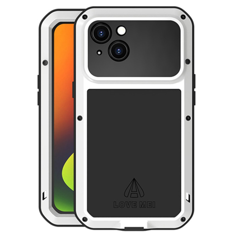 iPhone 14 Shockproof Case with LOVE MEI Tempered Glass Film