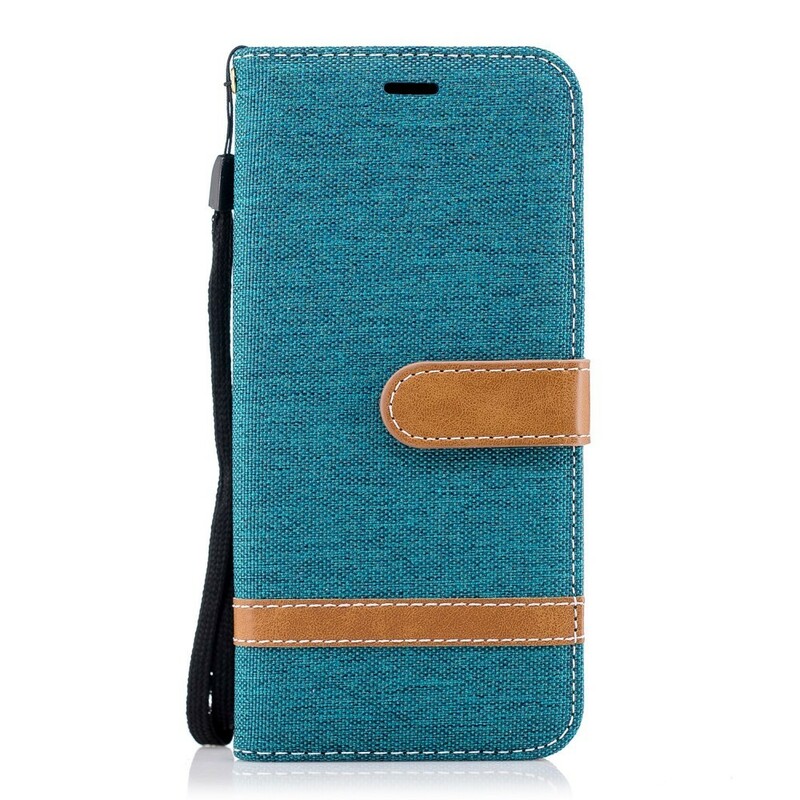 Samsung Galaxy S9 Case Fabric and Leather Effect with Strap Samsung Galaxy S9 Case Fabric and Leather Effect with Strap