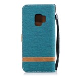 Samsung Galaxy S9 Case Fabric and Leather Effect with Strap Samsung Galaxy S9 Case Fabric and Leather Effect with Strap