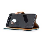 Samsung Galaxy S9 Case Fabric and Leather Effect with Strap Samsung Galaxy S9 Case Fabric and Leather Effect with Strap