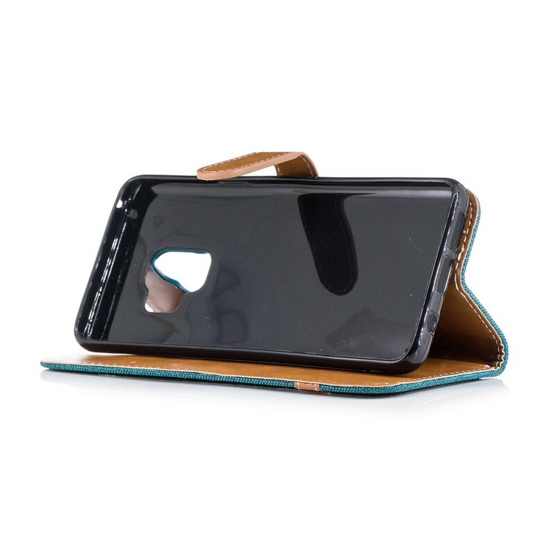 Samsung Galaxy S9 Case Fabric and Leather Effect with Strap Samsung Galaxy S9 Case Fabric and Leather Effect with Strap