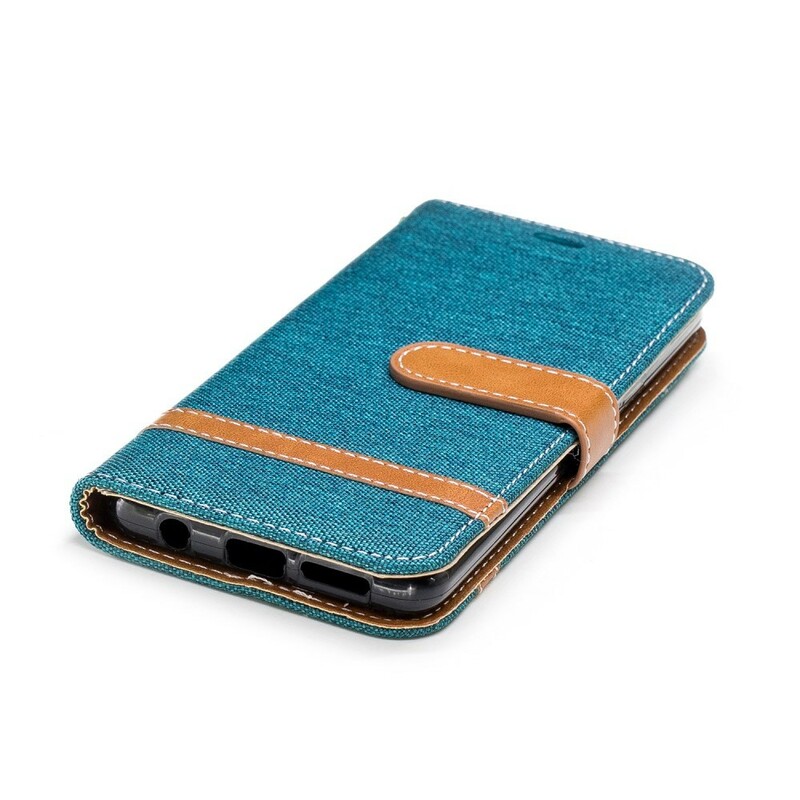 Samsung Galaxy S9 Case Fabric and Leather Effect with Strap Samsung Galaxy S9 Case Fabric and Leather Effect with Strap
