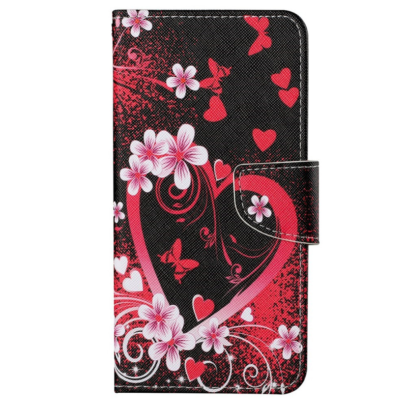 Samsung Galaxy S24 Plus 5G Red Heart Strap Case