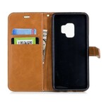 Samsung Galaxy S9 Case Fabric and Leather Effect with Strap Samsung Galaxy S9 Case Fabric and Leather Effect with Strap