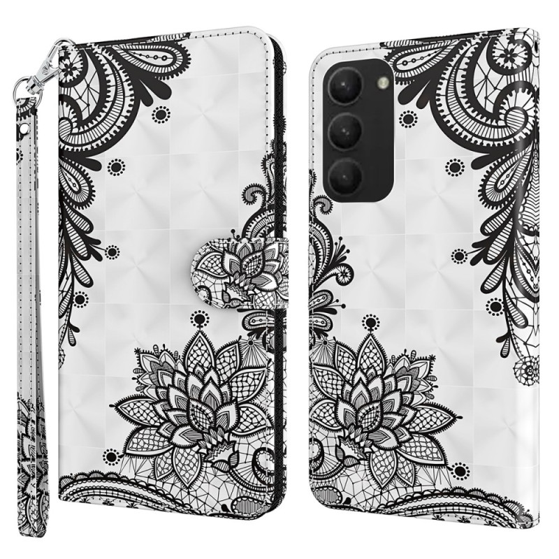 Samsung Galaxy S24 Plus 5G Lace Flower Strap Case