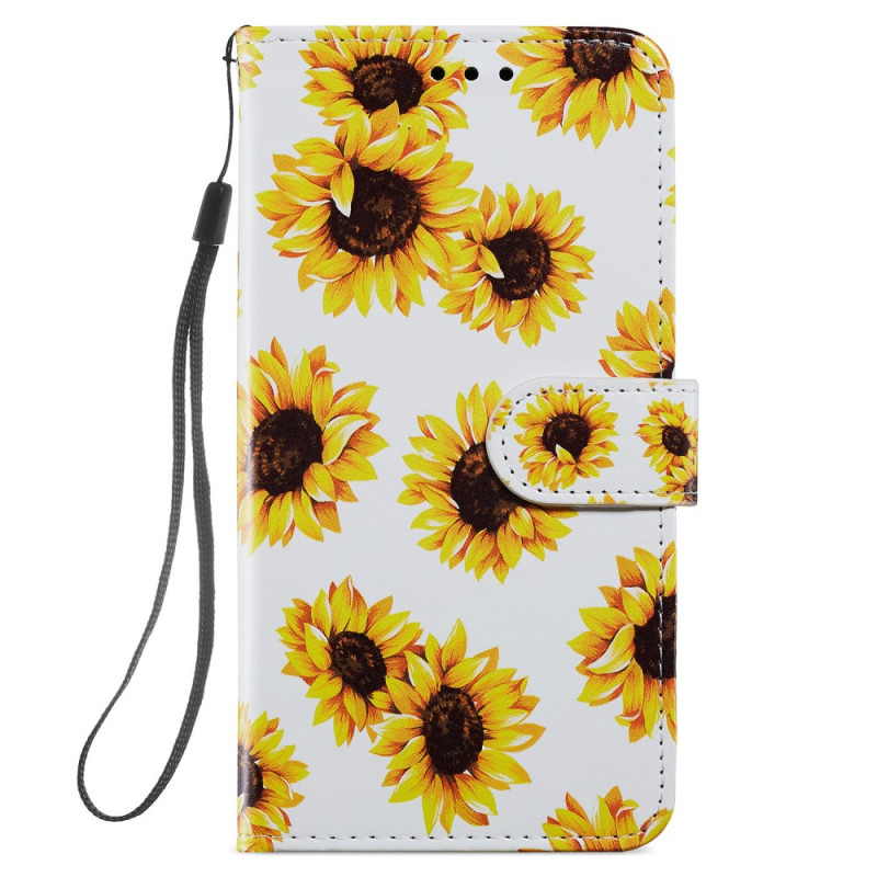 Samsung Galaxy S24 Plus 5G Sunflowers Strap Case