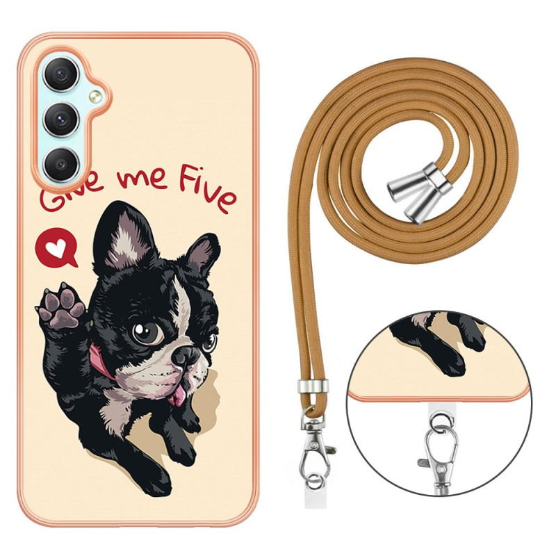 Samsung Galaxy A25 5G String Case Dog Give Me Five