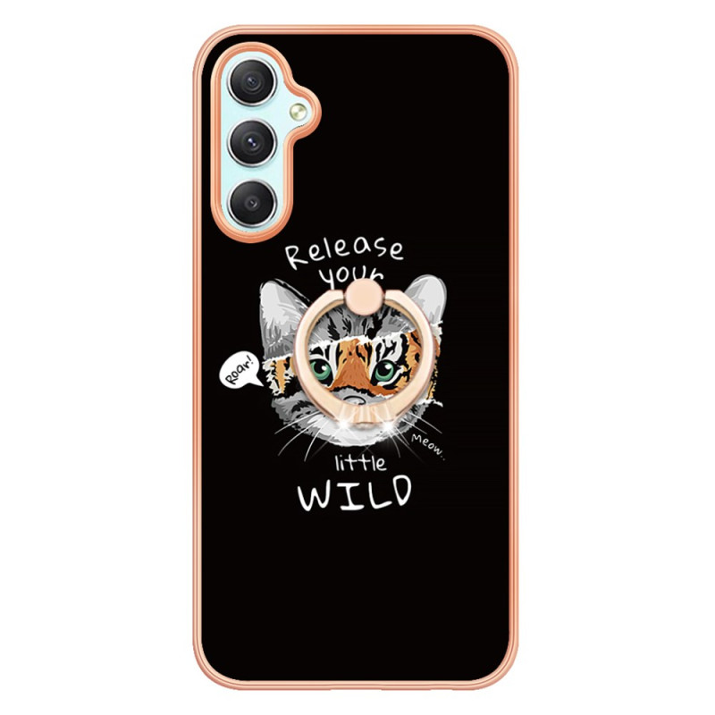 Samsung Galaxy A25 5G Case with Cat / Tiger Support Ring