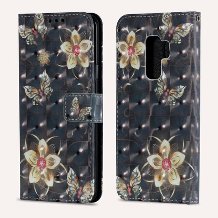 Samsung Galaxy S9 Plus Case Retro Colorful Flowers