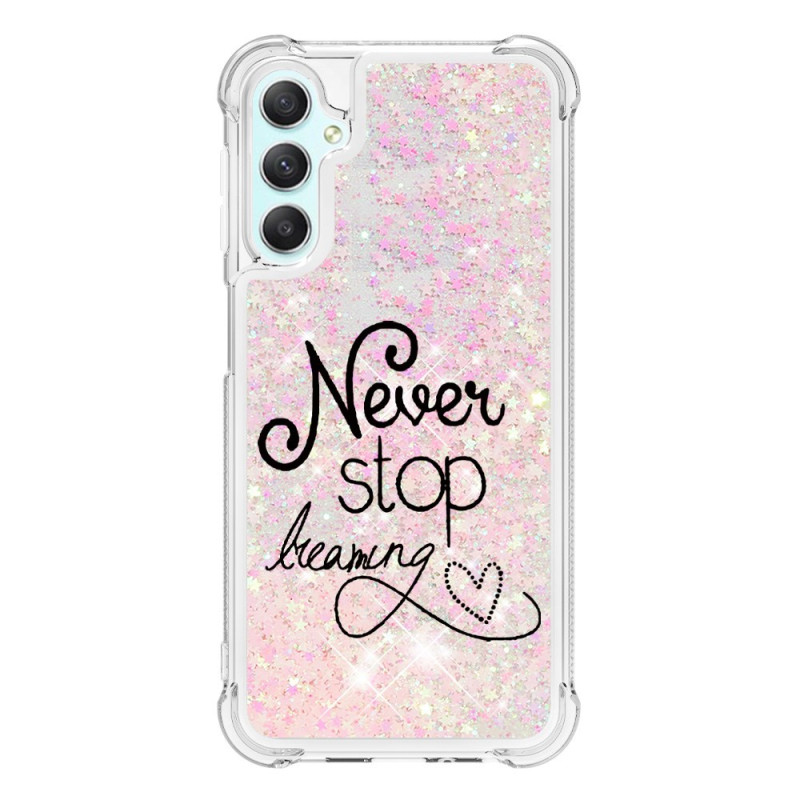 Samsung Galaxy A25 5G Glitter Case Never Stop Dreaming