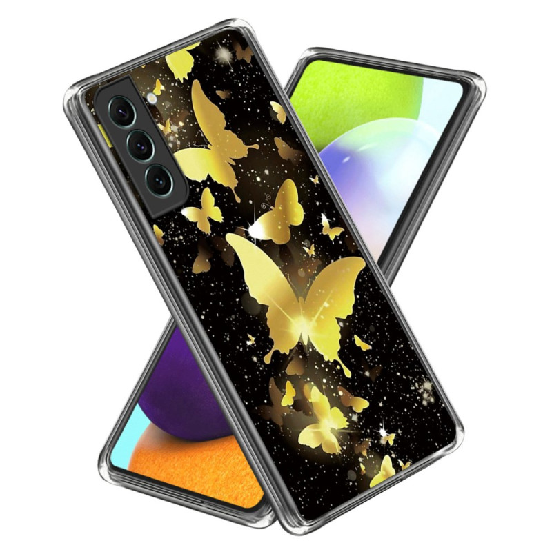 Samsung Galaxy S24 Plus 5G Gold Butterflies Case