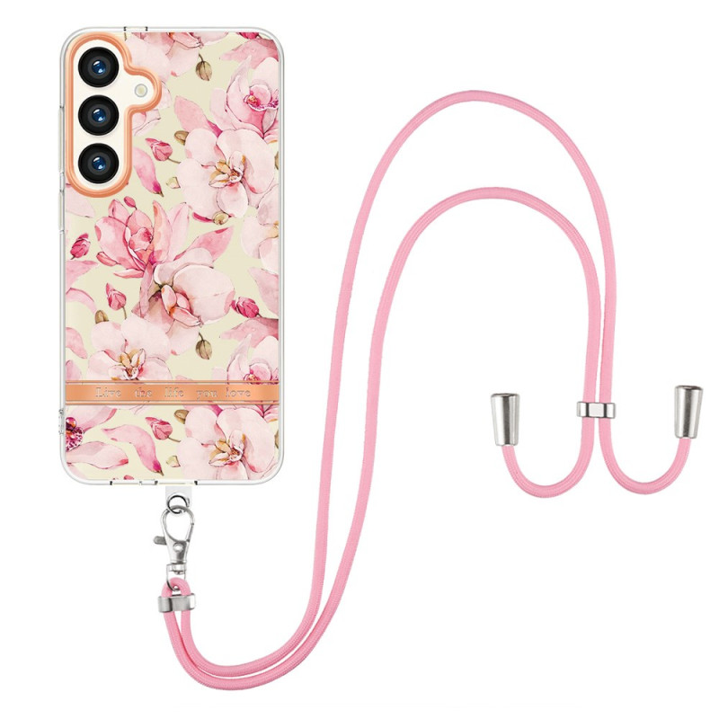 Samsung Galaxy S24 Plus 5G Floral Drawstring Cover