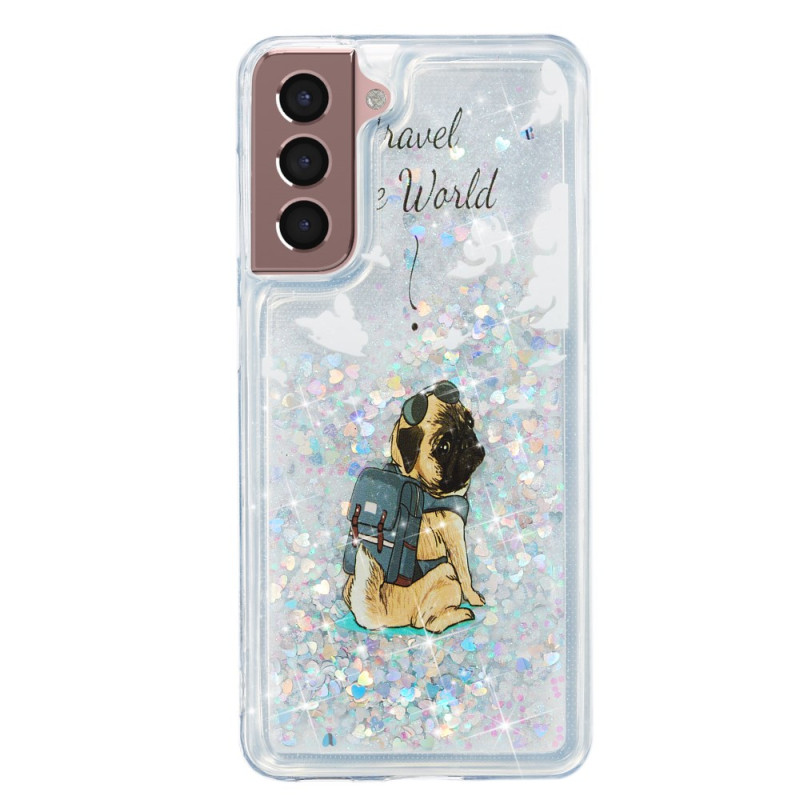 Samsung Galaxy S24 Plus 5G Liquid Glitter Dog Case