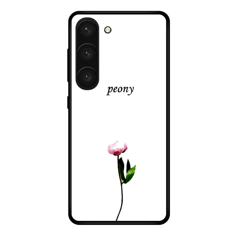 Samsung Galaxy S24 Plus 5G Hardcover Peony Glass Case