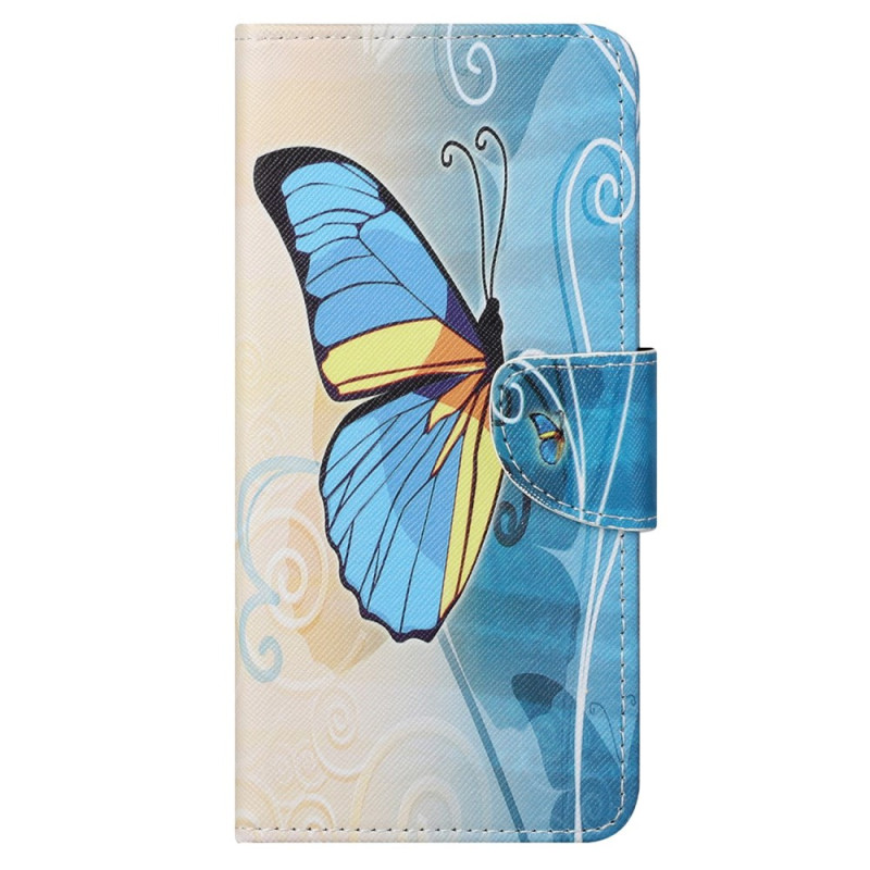 Samsung Galaxy S24 Ultra 5G Case Butterfly Yellow and Blue