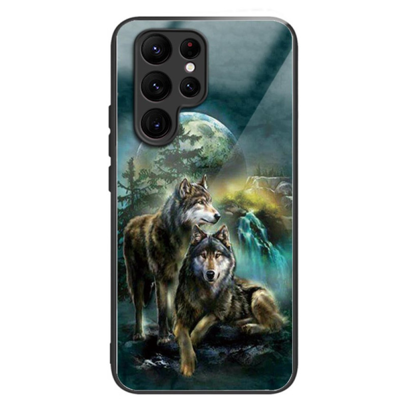 Samsung Galaxy S24 Ultra 5G Tempered Glass Case Wolves