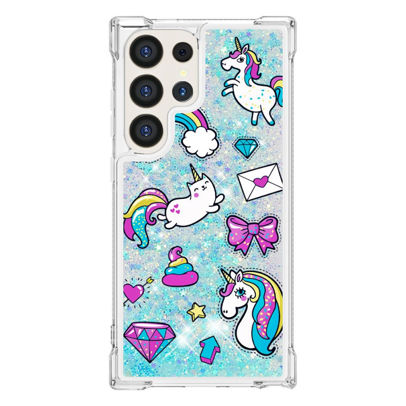 Samsung Galaxy S24 Ultra 5G Glitter Unicorns and Diamonds Case