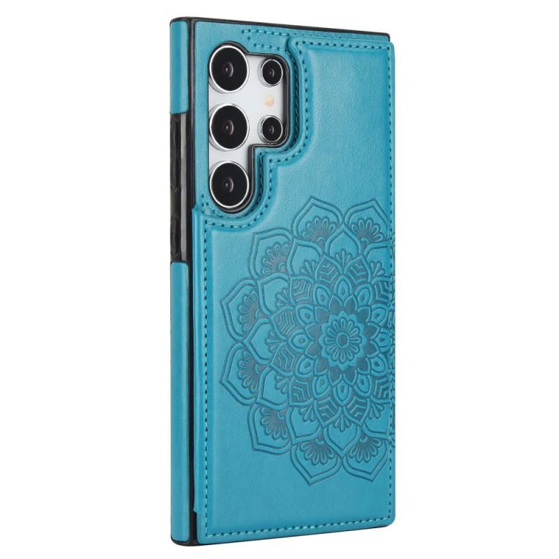 Samsung Galaxy S24 Ultra 5G Case Mandala Flower pattern and stand