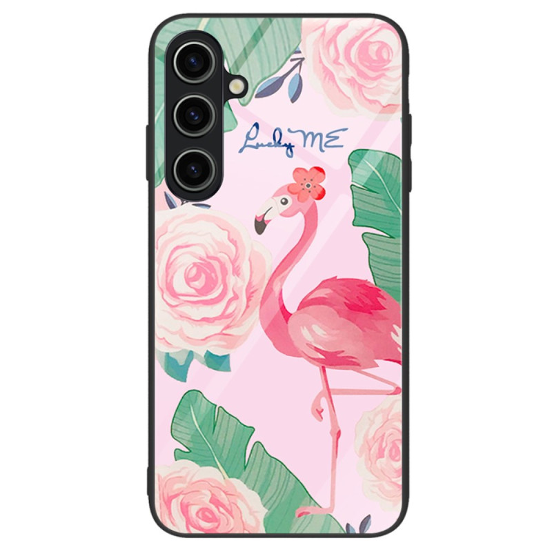 Samsung Galaxy A25 5G Toughened Glass Case Pink Flamingo