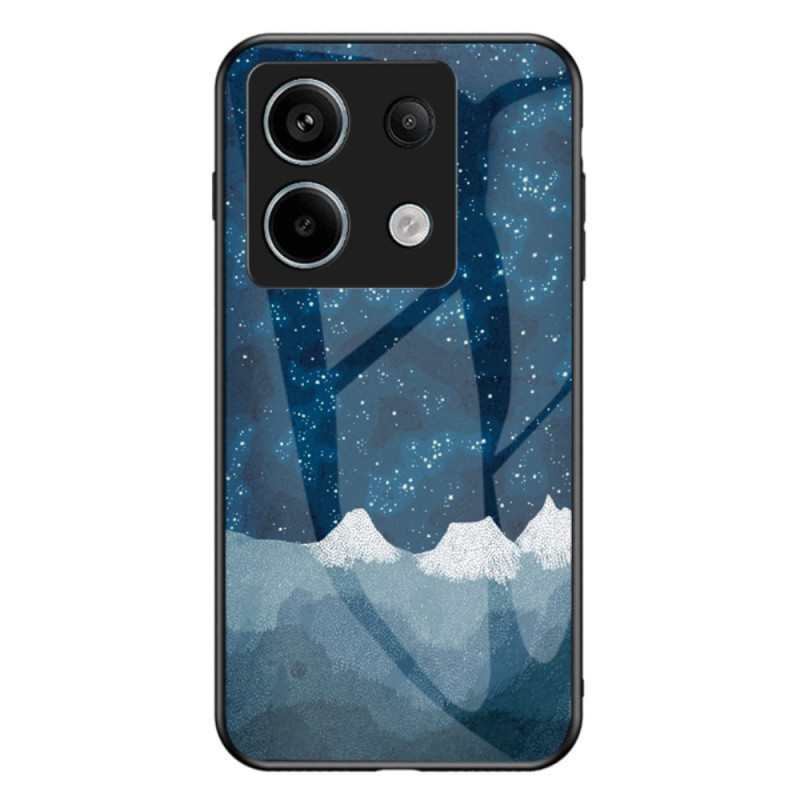 Xiaomi Redmi Note 13 Pro 5G / Poco X6 5G Case Tempered Glass Mountains Under the Starry Sky