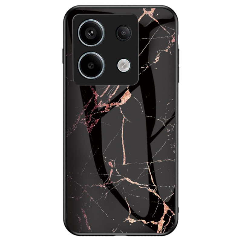 Xiaomi Redmi Note 13 Pro 5G / Poco X6 5G Hardcover Marble Glass Case Black and Gold