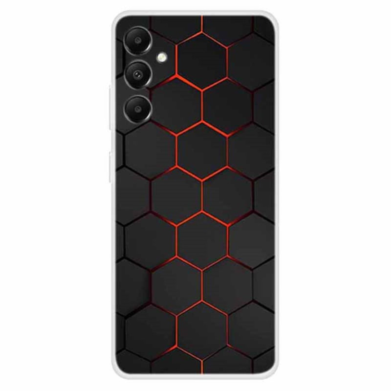 Samsung Galaxy A05s Case Geometric Pattern Red