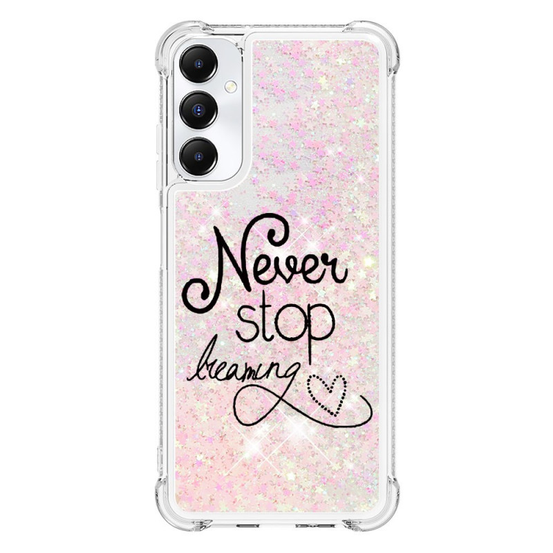 Samsung Galaxy A05s Glitter Phone Cover Never Stop Dreaming