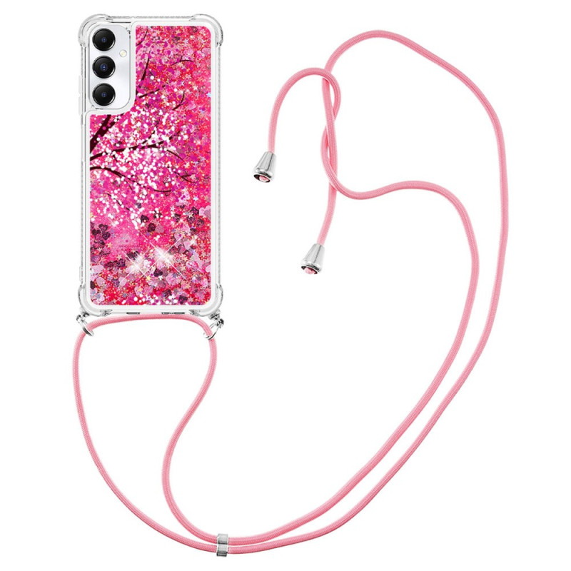 Samsung Galaxy A05s Cherry Blossom Glitter Case
