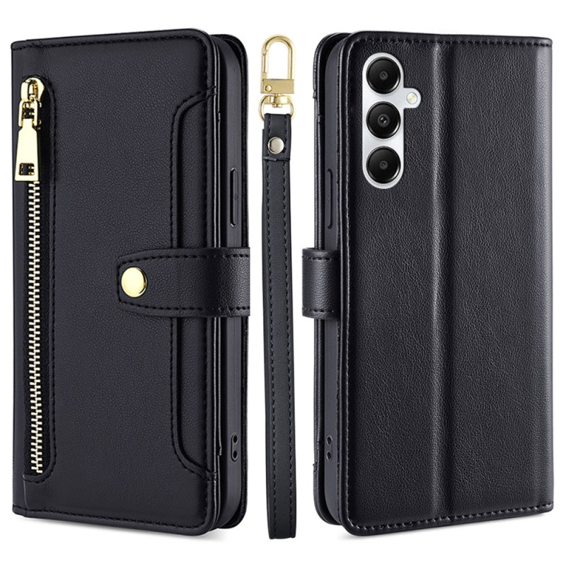 Samsung Galaxy A05s Wallet Case with Lanyard and Shoulder Strap