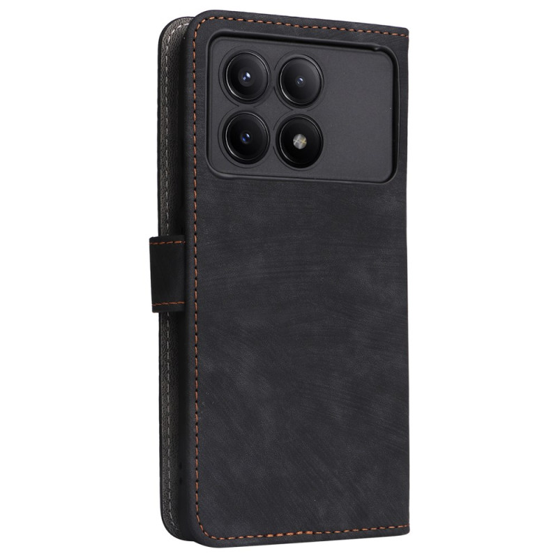 Poco X6 Pro 5G suede-effect case RFID and lanyard protection