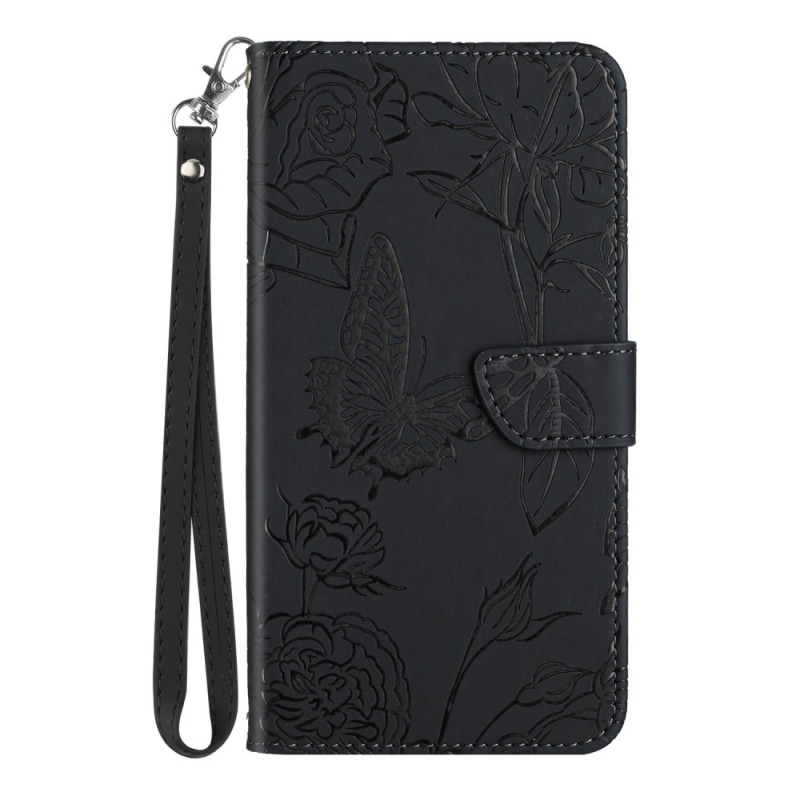 Xiaomi 14 Print Lanyard Butterflies Case