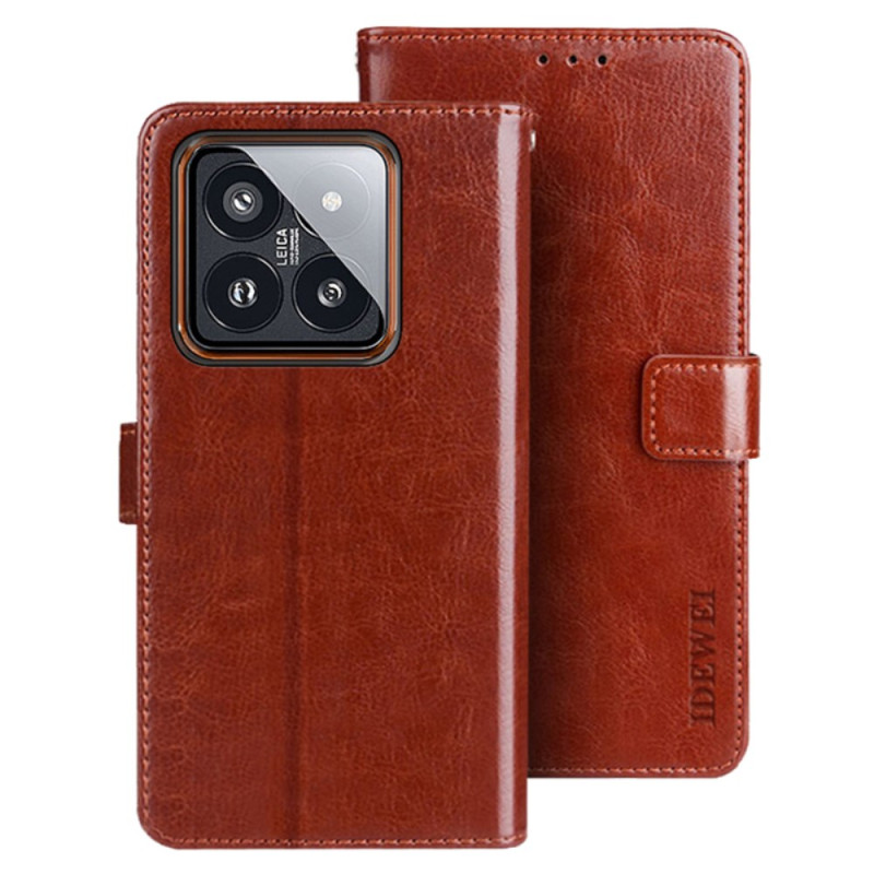 Xiaomi 14 Faux The
ather Retro Case IDEWEI