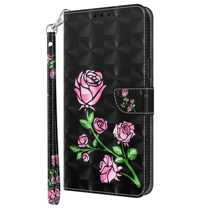 Honor Magic 5 Lite Rose Flower Strap Case