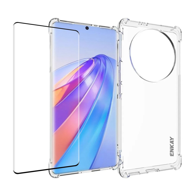Honor Magic 5 Lite Case with Glass Film for ENKAY Screen