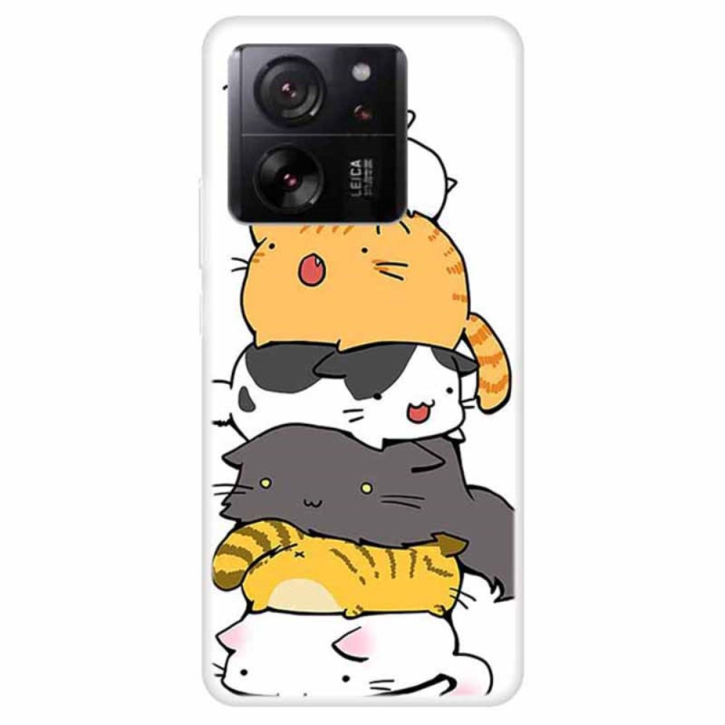 Xiaomi 13T / 13T Pro Case Stacked Cats