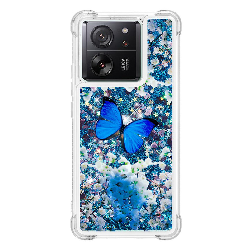 Xiaomi 13T / 13T Pro Glitter Butterfly Blue Case