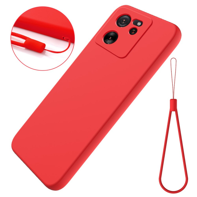 Coque Xiaomi 13T / 13T Pro Silicone Liquide à Lanière