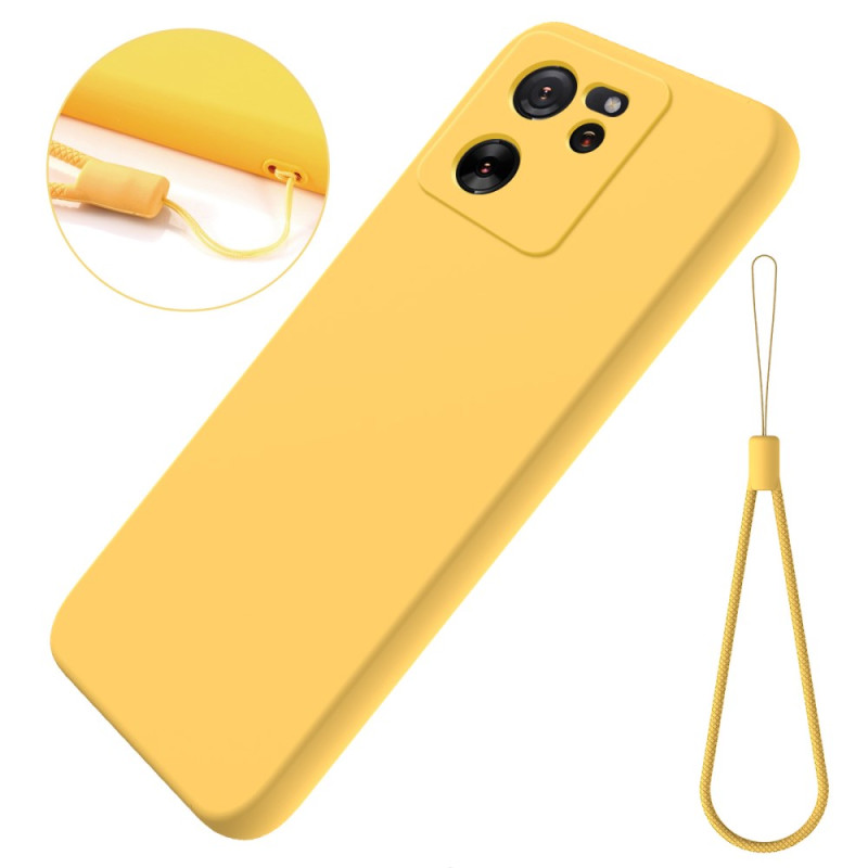 Coque Xiaomi 13T / 13T Pro Silicone Liquide à Lanière