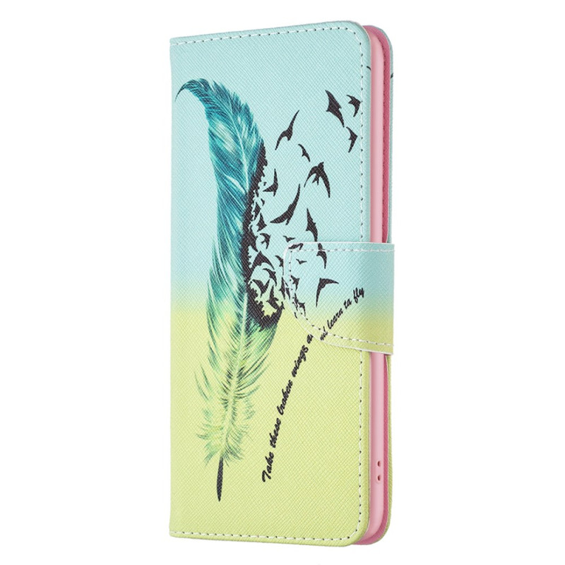 Xiaomi Redmi Note 13 4G Case Feather and Birds