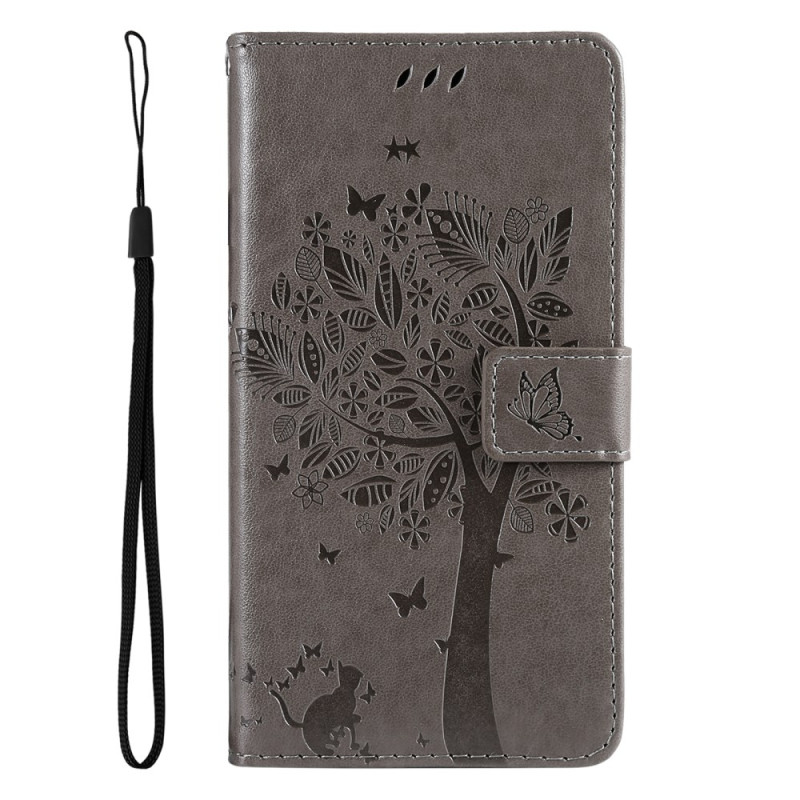 Case Xiaomi Redmi Note 13 4G Cat and Lanyard Tree