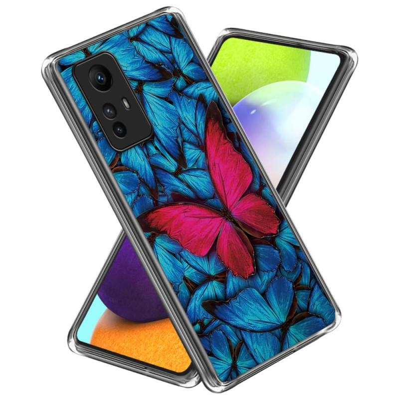 Xiaomi Redmi Note 12S Butterfly Case Red