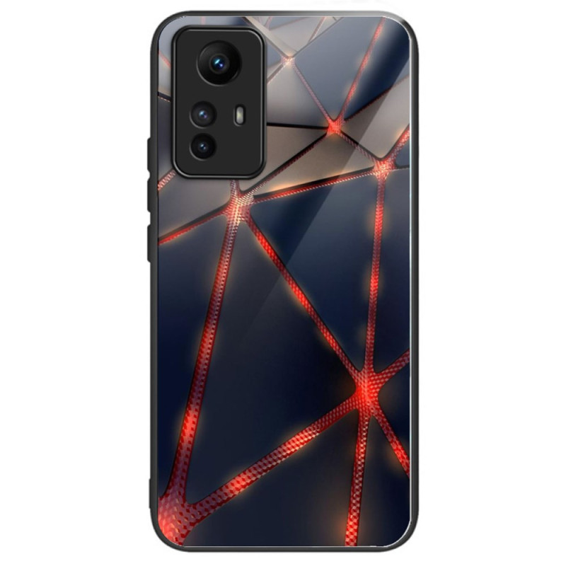 Xiaomi Redmi Note 12S Tempered Glass Case Red Lines