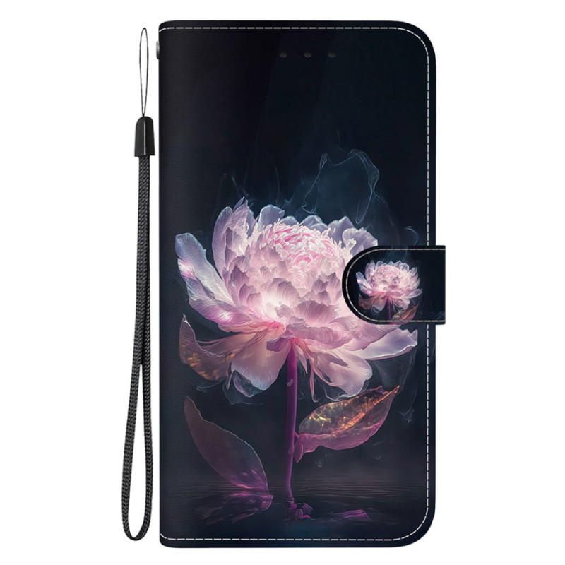 Xiaomi Redmi Note 12S Purple Peony Strap Case