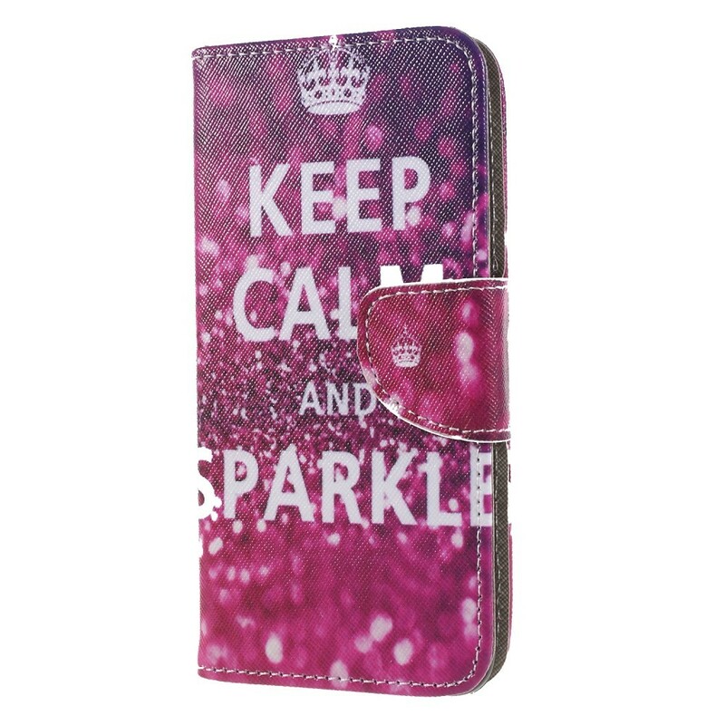 Cover Huawei P Smart Keep Calm and Sparkle