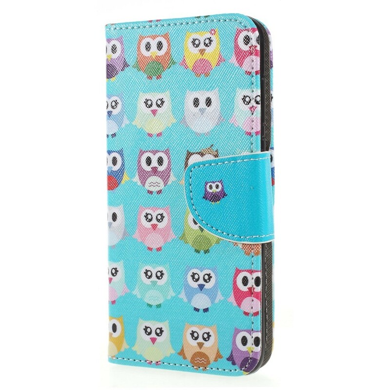 Huawei P Smart Case Multiple Colorful Owls