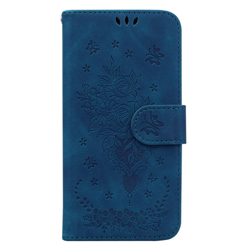 Xiaomi Redmi Note 13 5G Pink and Butterflies Strap Case