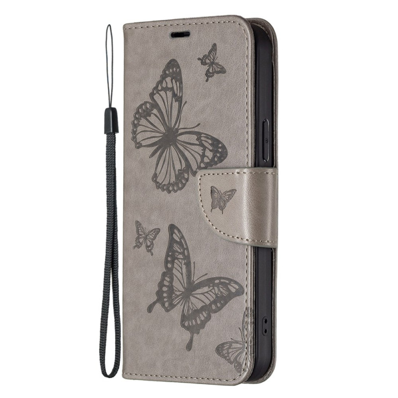 Xiaomi Redmi Note 13 5G Case Butterflies Design with Strap