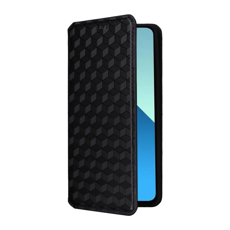 Flip Cover Xiaomi Redmi Note 13 4G 3D Losanges