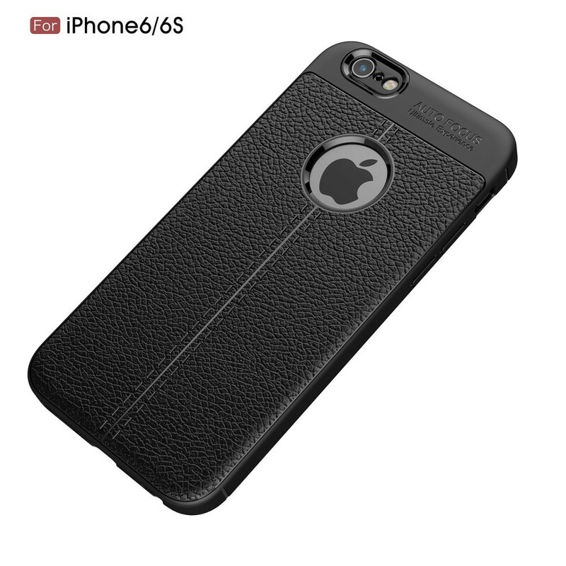 iPhone 6/6S Leather effect case Lychee Double Line